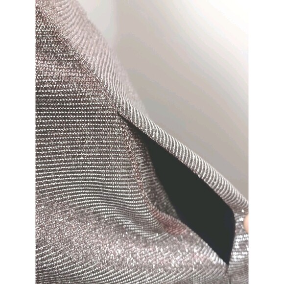 Crystal Doll Sliver Metallic Dress Junior's Size 7 - Picture 6 of 9